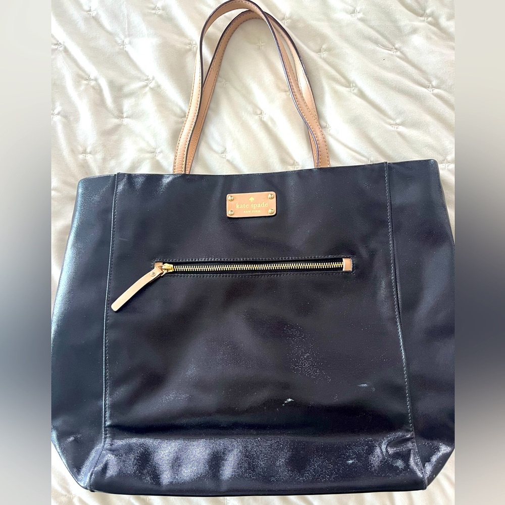 Black and tan Kate Spade shoulder bag
